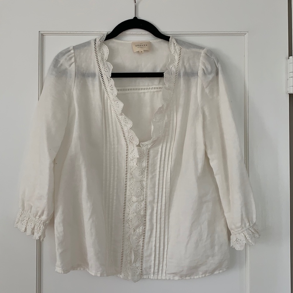 Sezane Celia Blouse Size 36